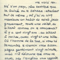 Lettre de Jean Paulhan à Barbara Church (août 1958)