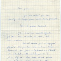 Lettre d'Armand Robin à Jean Paulhan (16 février 1958)