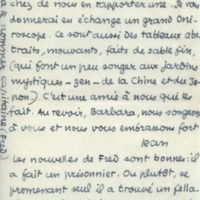 Lettre de Jean Paulhan à Barbara Church (28 avril 1957)