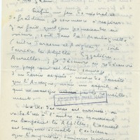 Lettre de Marcel Arland à Jean Paulhan, 1957