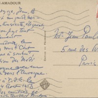 Lettre de Barbara Church à Jean Paulhan (22 août 1953)