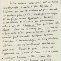 Lettre de Roger Martin du Gard à Jean Paulhan, 1950-03-21