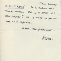Lettre de Georges Lambrichs à Jean Paulhan, 1956