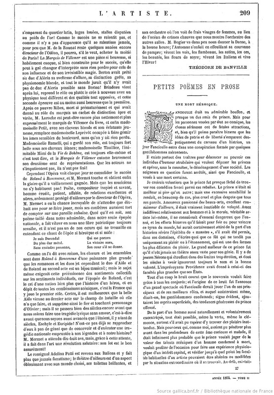 Petits poèmes en prose, 13 août 1864