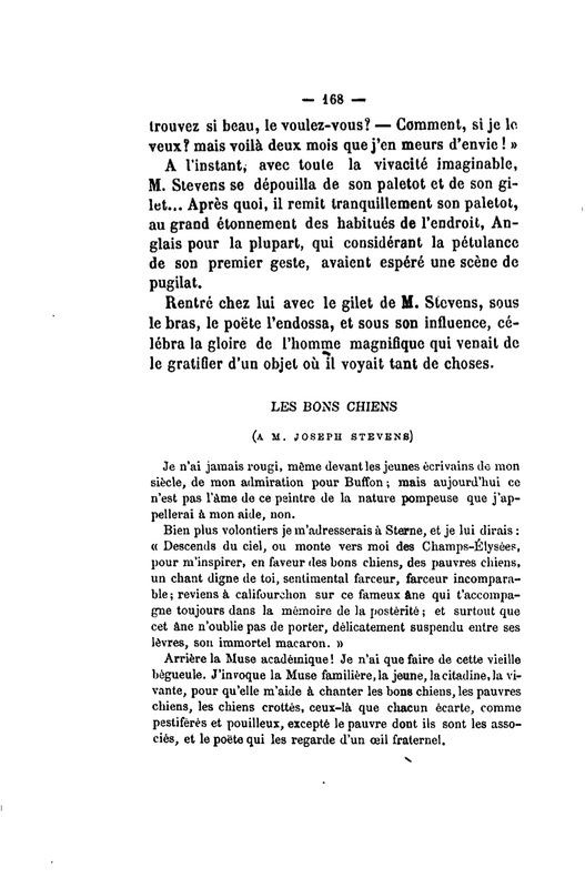 Les Bons Chiens, 27 octobre 1866 Les Bons Chiens, 27 octobre 1866