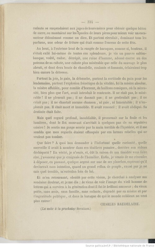 Poèmes en prose, 1er novembre 1861 Poèmes en prose, 1er novembre 1861