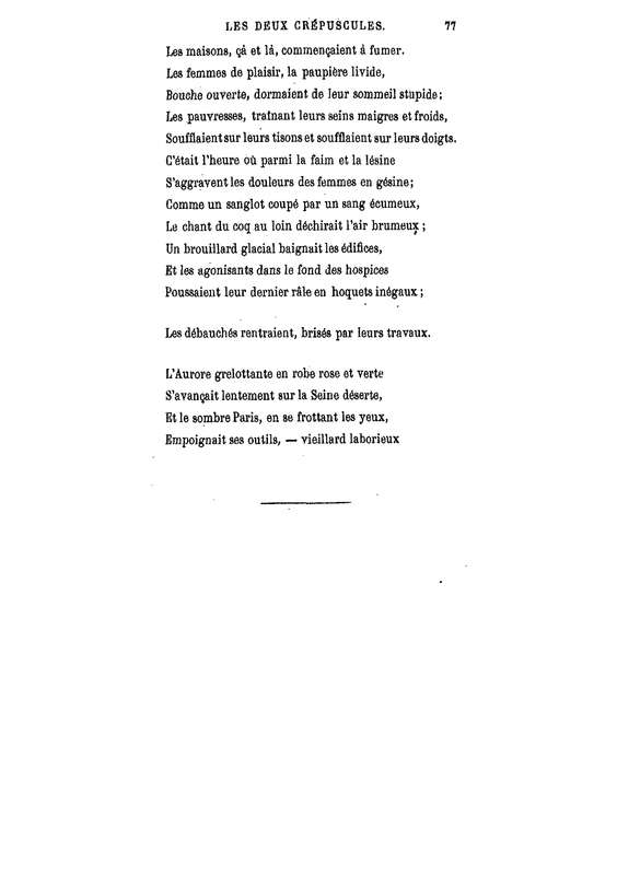 Les Deux crépuscules, 1855 Les Deux crépuscules, 1855