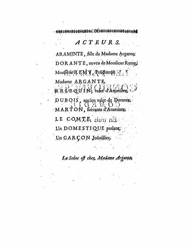 1738 : Les fausses confidences