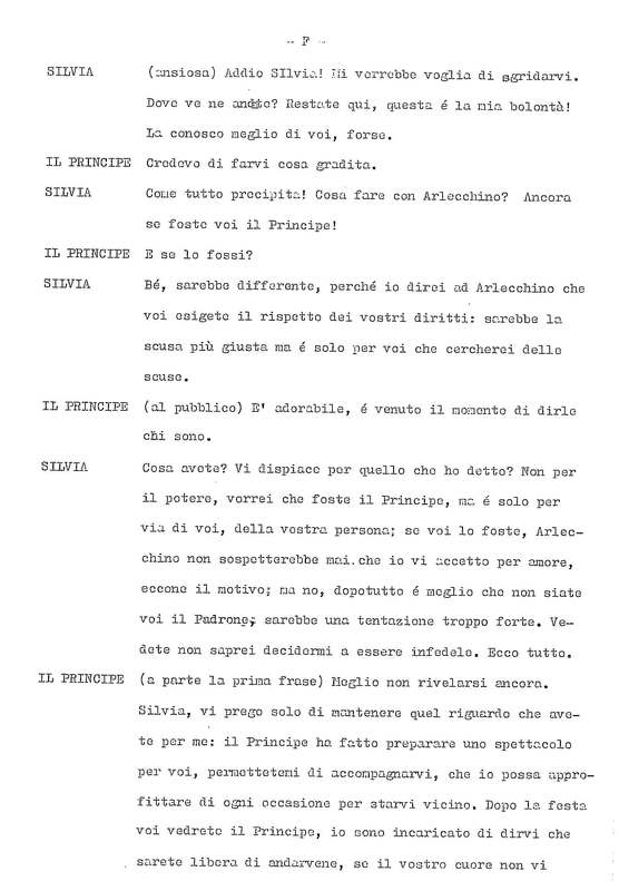 1978 : La doppia incostanza (Andrée Ruth Shammah) script