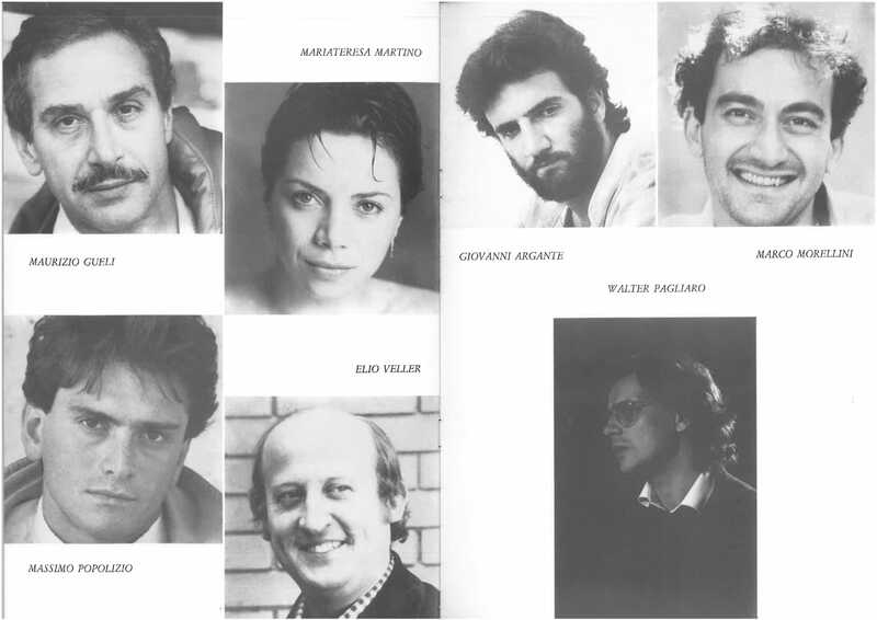 1985 : Le false confidenze, Programme
