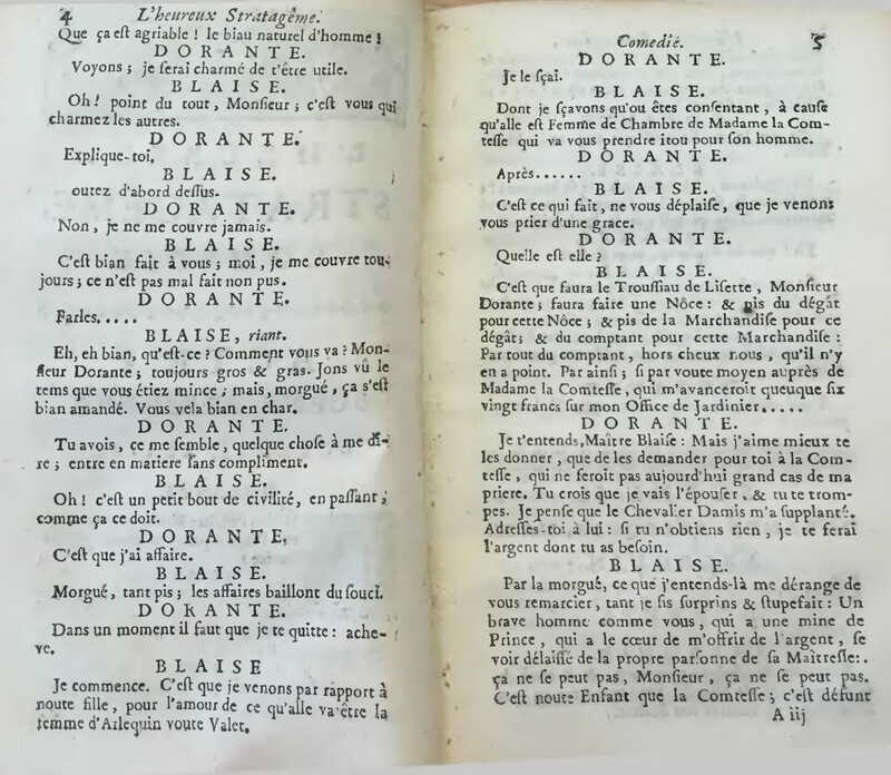 1733 : L’heureux stratagème