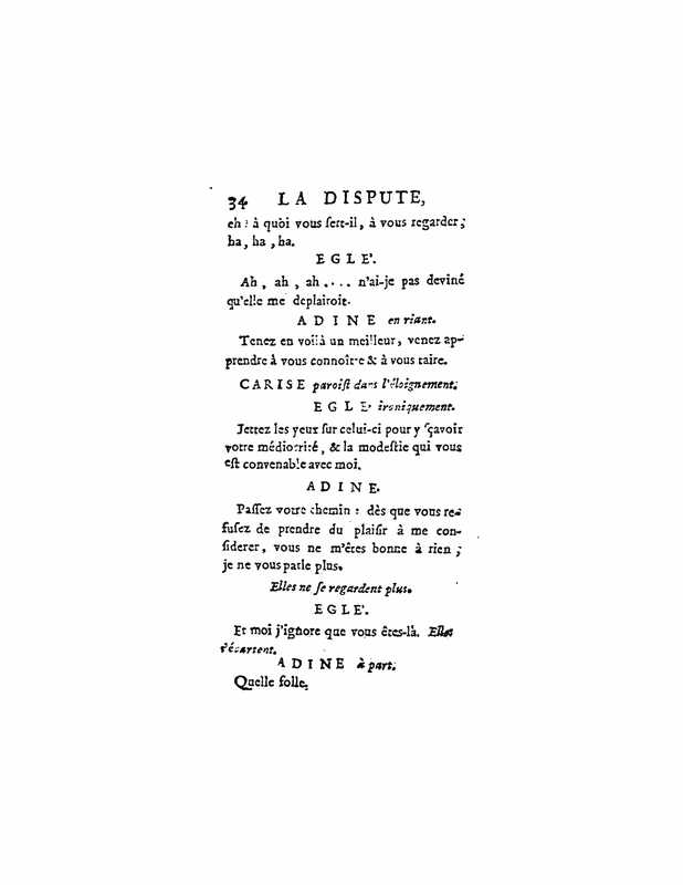 1747 : La dispute