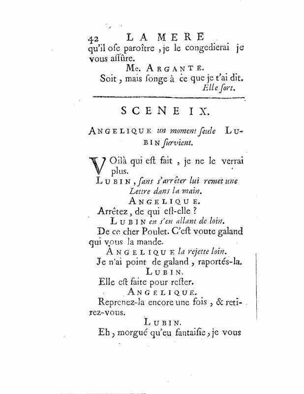 1735 : La mère confidente