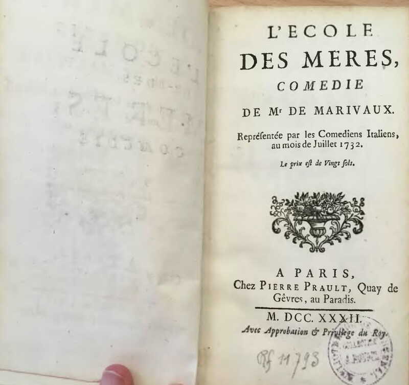 1732 : L’école des mères