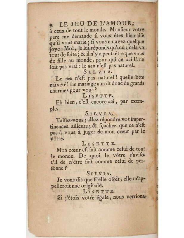 1730 : Le jeu de l’amour et du hasard