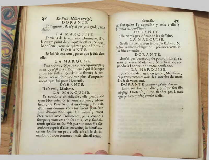 1739 : Le petit-maître corrigé