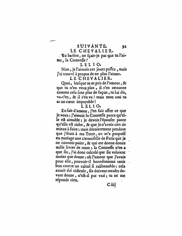 1729 : La fausse suivante
