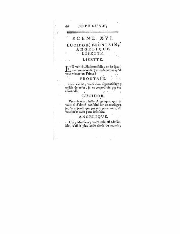 1740 : L’épreuve