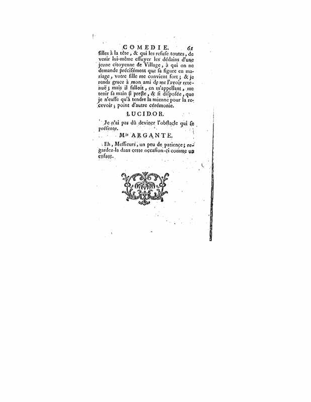 1740 : L’épreuve
