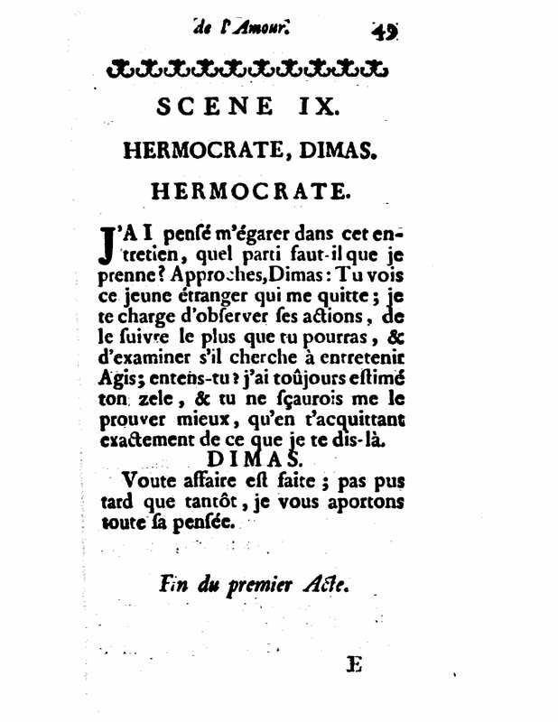 1732 : Le triomphe de l’amour