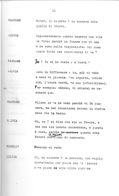 1988 : Arlecchino educato dall’amore (Marco Bernardi) script