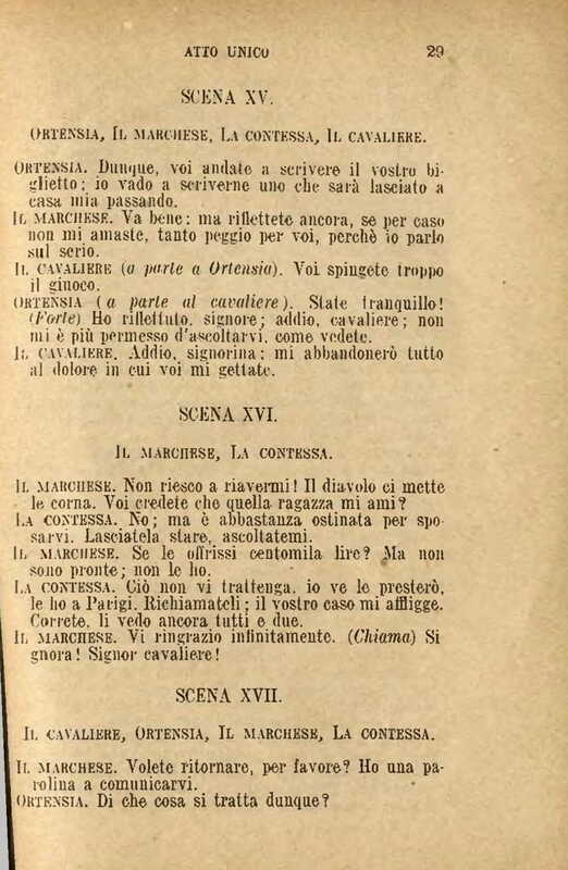 1907 : Il legato (Felicina Sacchetti Parvis)