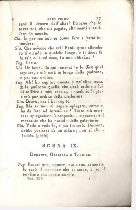 1829 : Le false confidenze [Salvatore Fabbrichesi, 1816]
