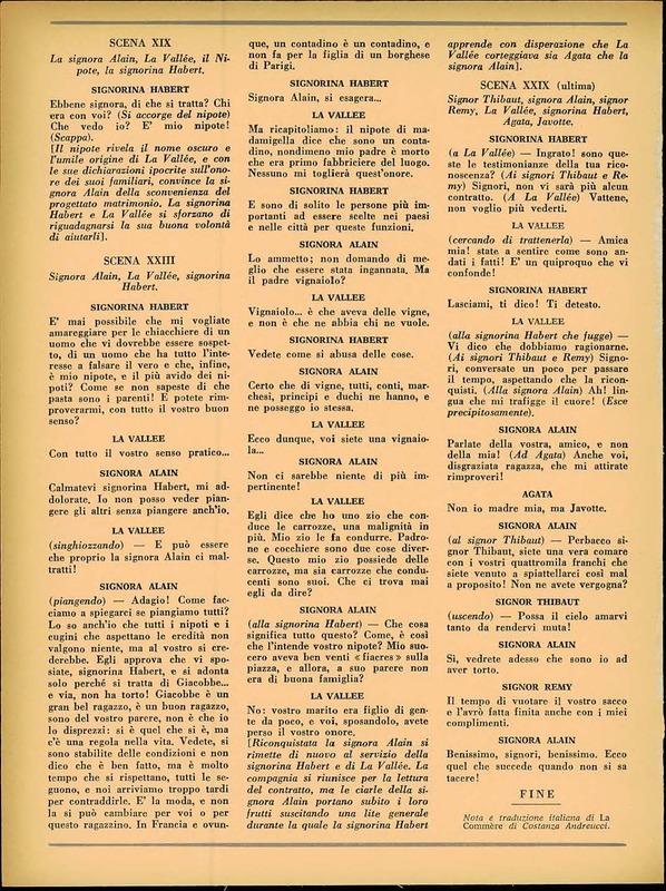 1966 : La comare (Costanza Andreucci)