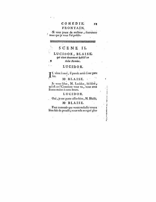 1740 : L’épreuve