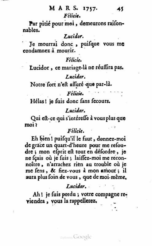 1757 : Félicie