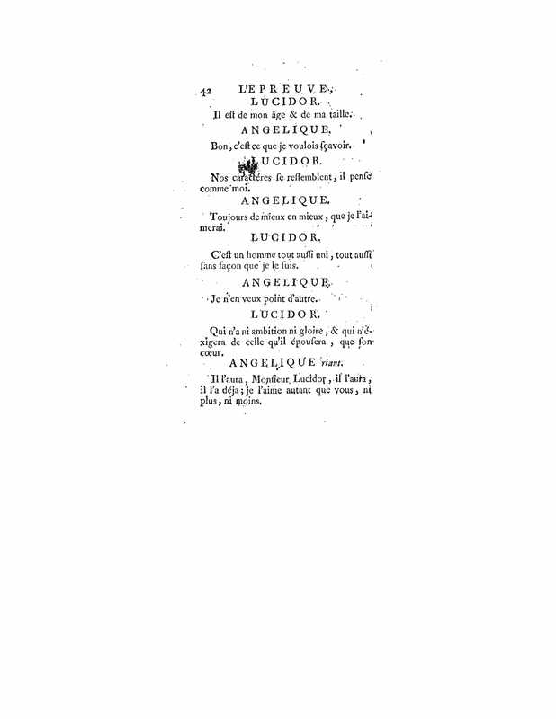 1740 : L’épreuve