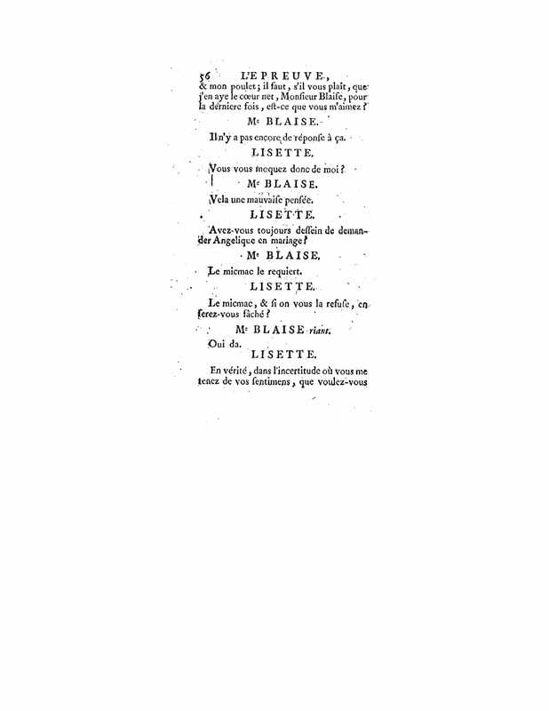 1740 : L’épreuve