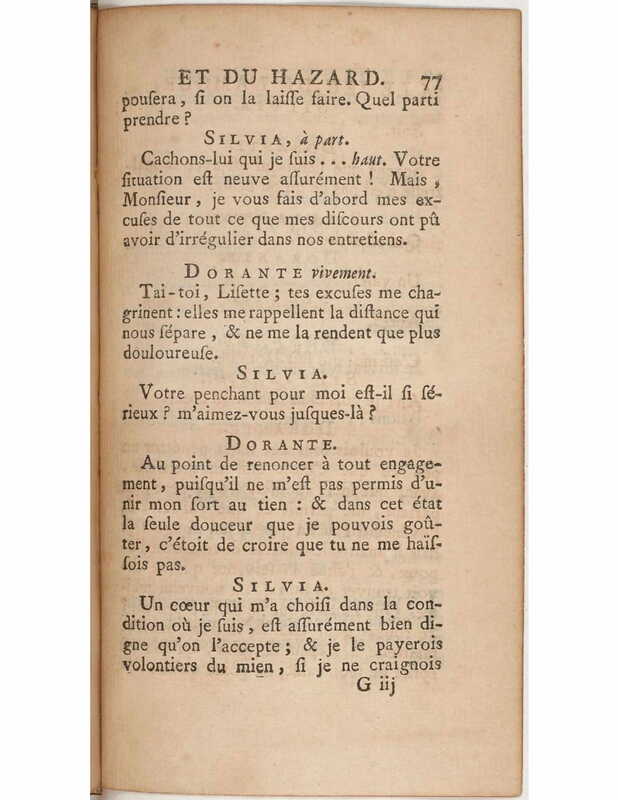 1730 : Le jeu de l’amour et du hasard