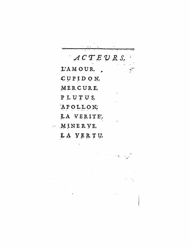 1732 : La réunion des amours