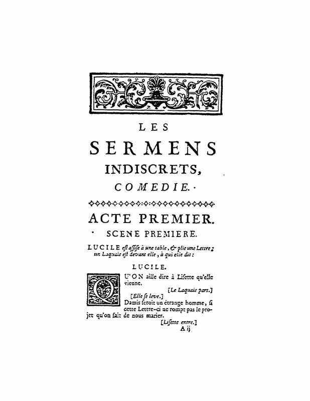 1732 : Les serments indiscrets