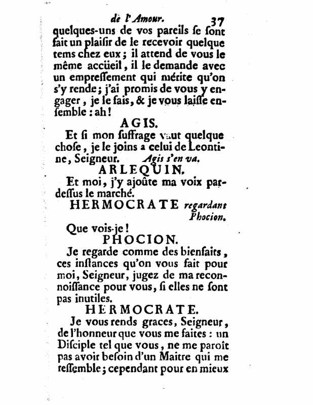 1732 : Le triomphe de l’amour