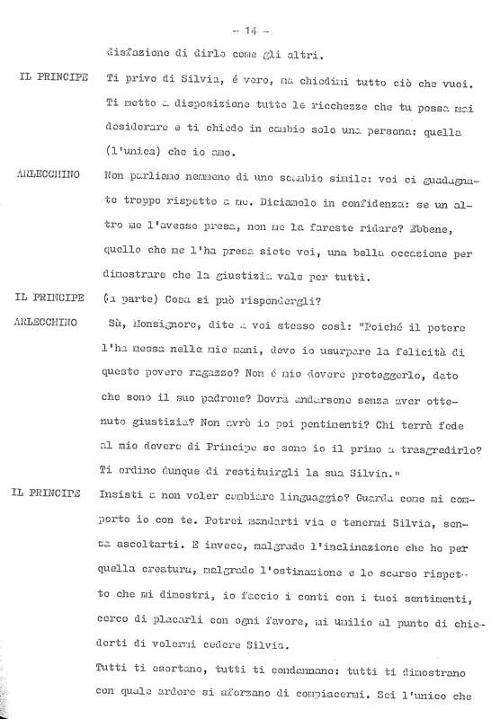 1978 : La doppia incostanza (Andrée Ruth Shammah) script