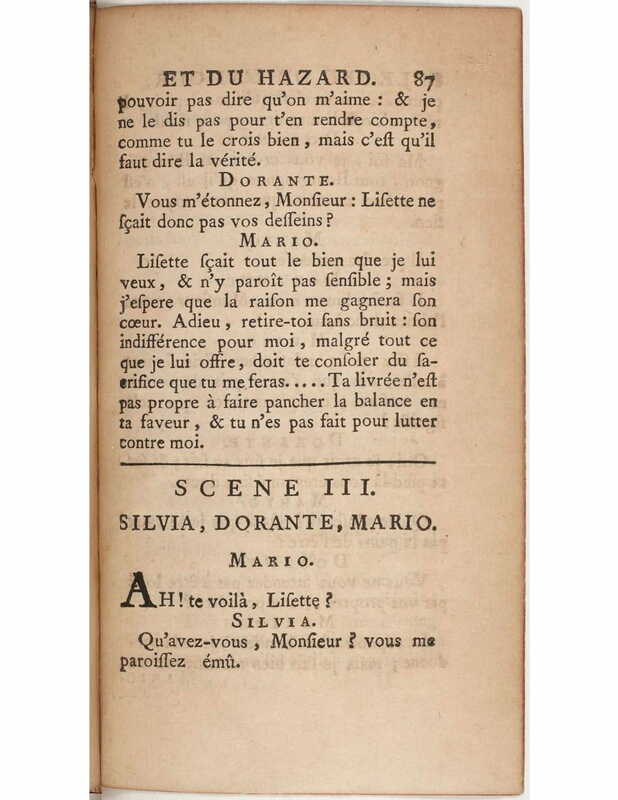 1730 : Le jeu de l’amour et du hasard