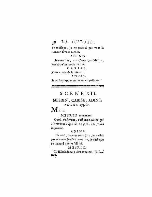 1747 : La dispute