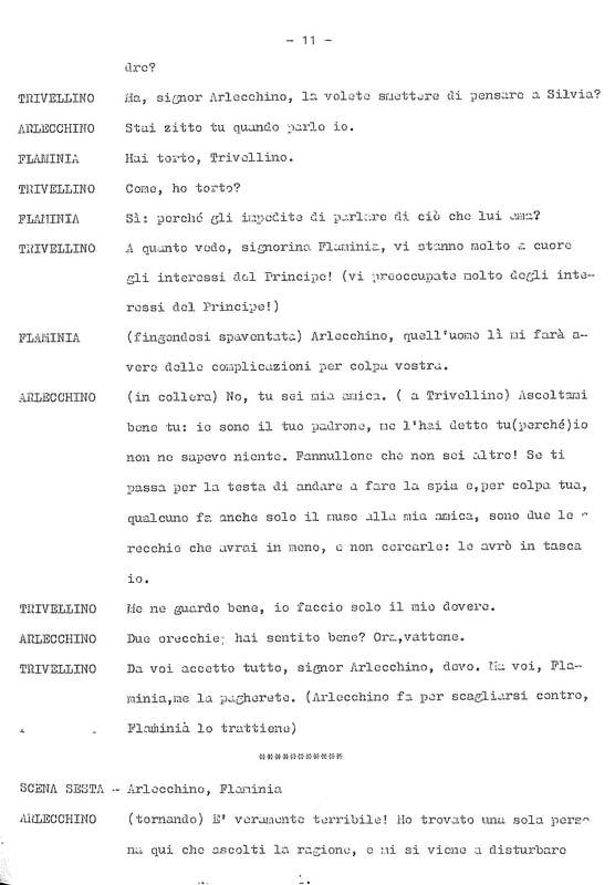 1978 : La doppia incostanza (Andrée Ruth Shammah) script