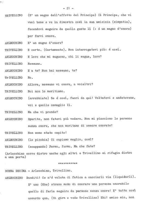 1978 : La doppia incostanza (Andrée Ruth Shammah) script