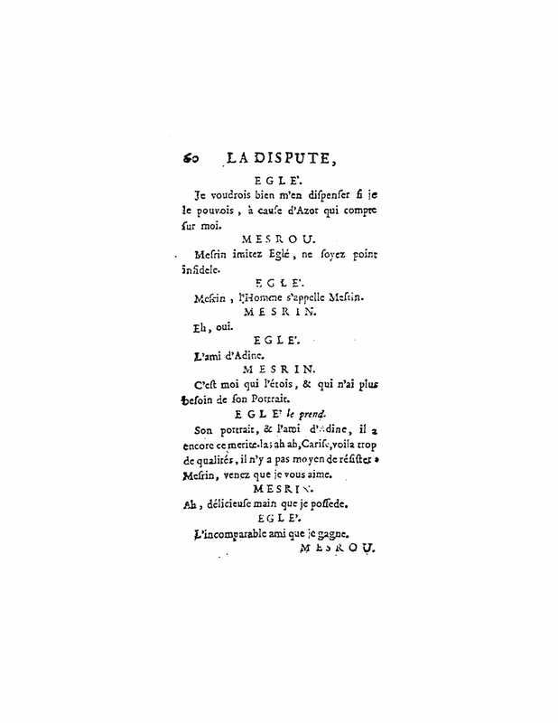 1747 : La dispute