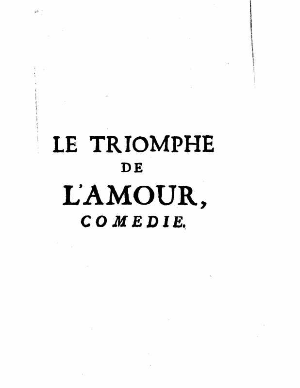 1732 : Le triomphe de l’amour