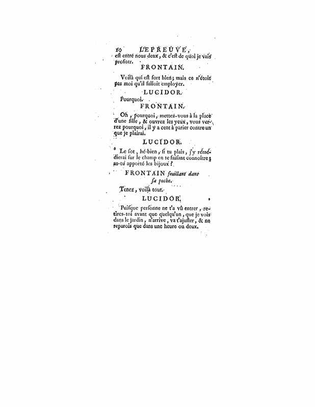 1740 : L’épreuve