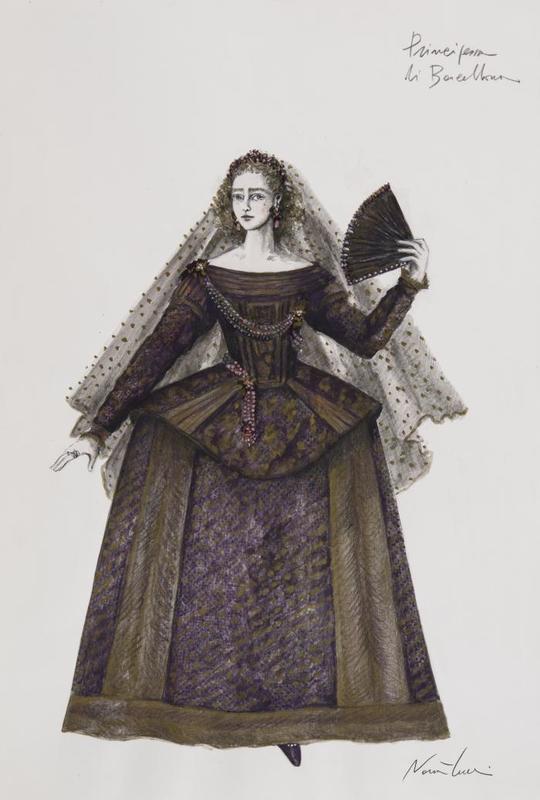 1997 : Il principe travestito (Maquettes des costumes)