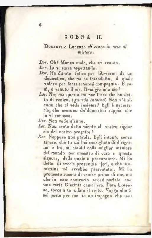 1829 : Le false confidenze [Salvatore Fabbrichesi, 1816]