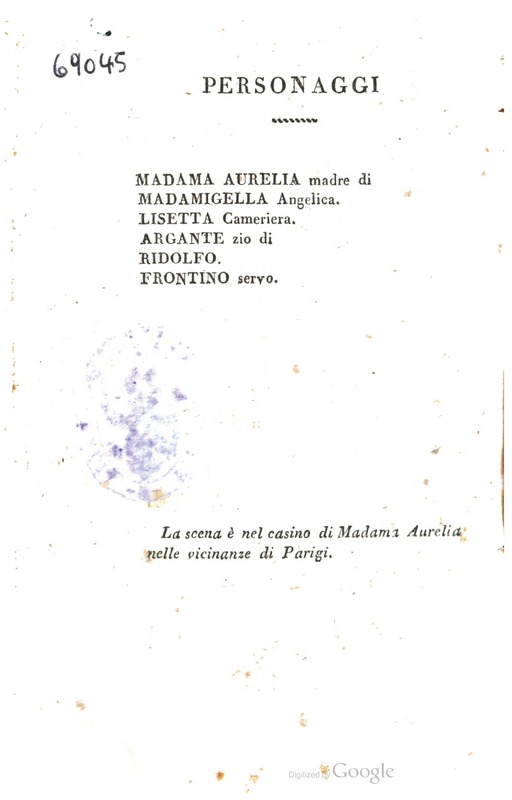 1825: La madre confidente (anonyme)