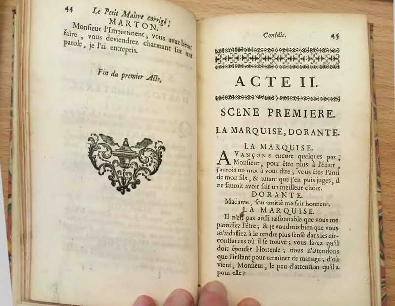 1739 : Le petit-maître corrigé