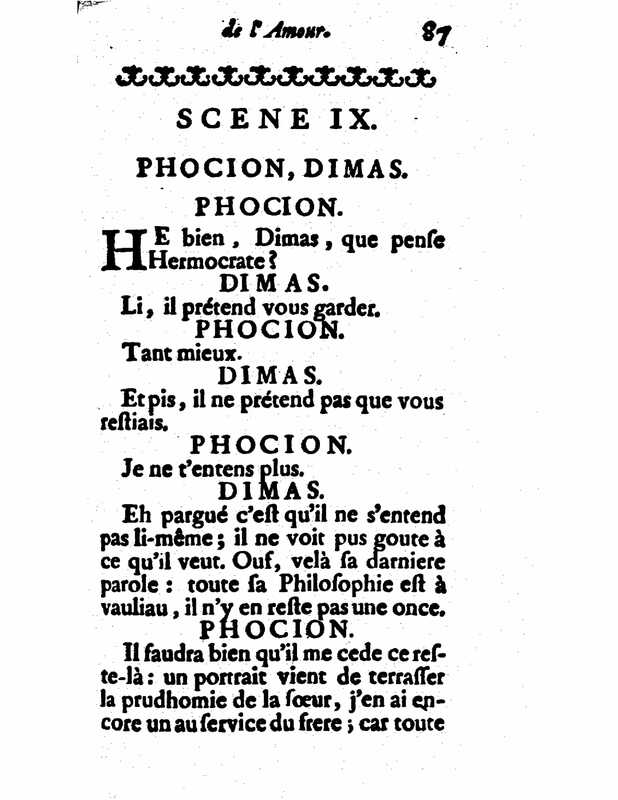 1732 : Le triomphe de l’amour