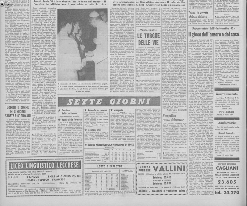 1966 : Il gioco dell’amore e del caso, Revue de presse